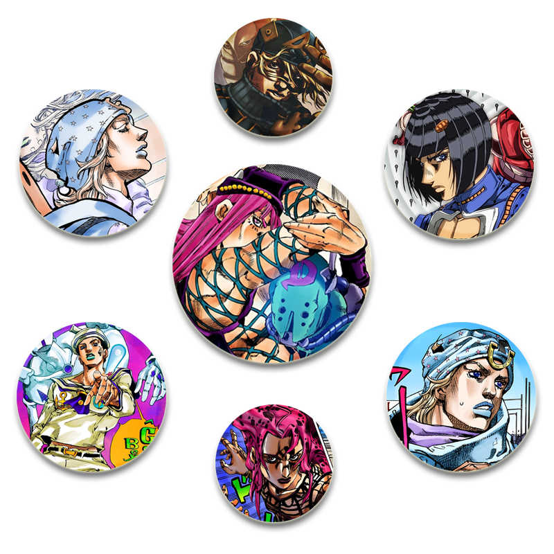32/44/58mm JoJo Bizarre Advent - Jjk Anime Merchandise ulasan dan harga