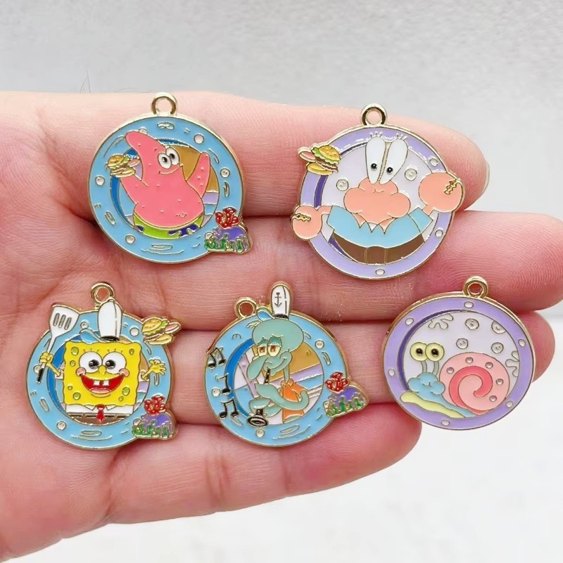 10pcs cartoon anime alloy oil  - Anime Merchandise Accessories ulasan dan harga
